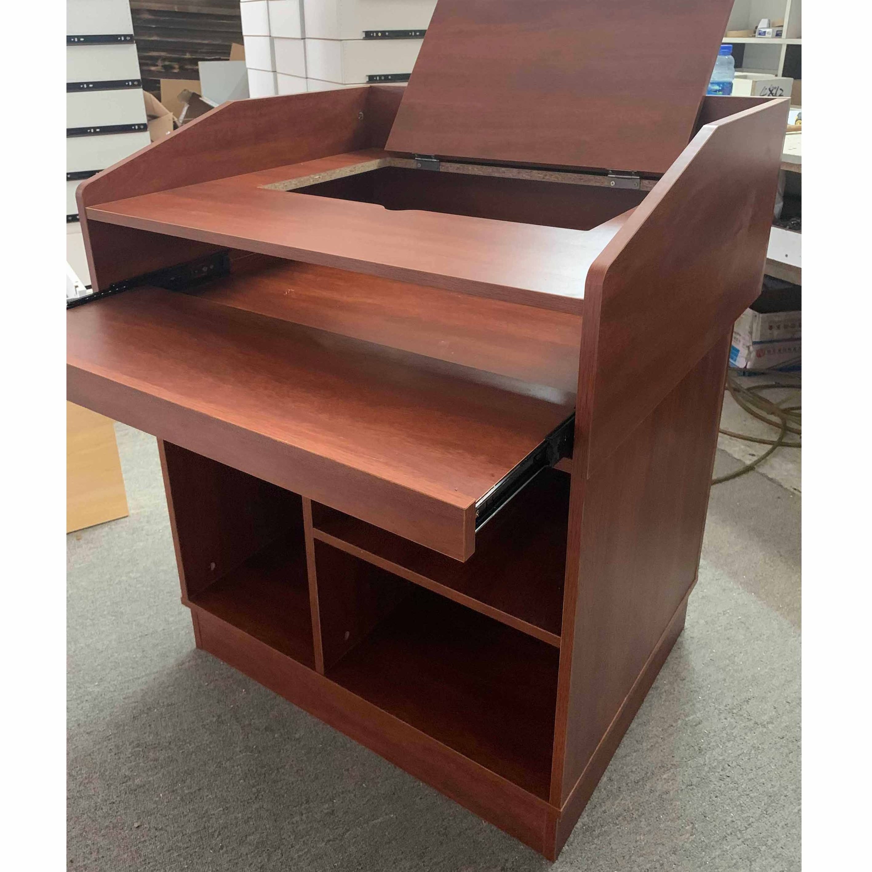 Classic wooden pulpits and podiums for church floor-standing speech podium lectern conference presentations podium