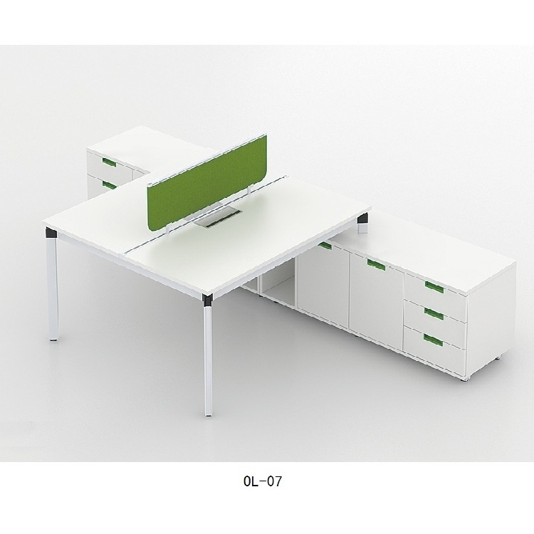 Modern business 6 people seater panel wooden office workstation executive standard dimensions computer desk table with screen