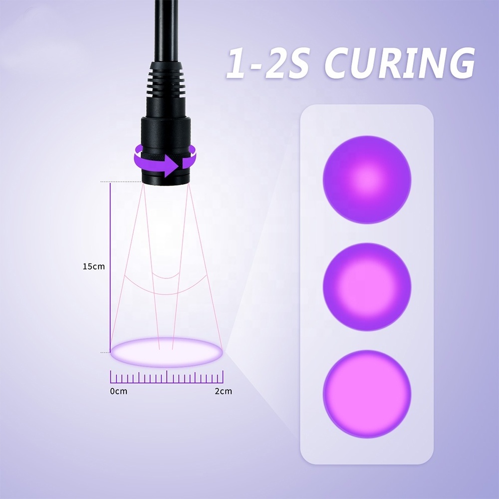 Custom Logo Black White UV Lash Light Eyelash Extension Glue UV Led Eyelash Lamp For Lash Extensions And Glue