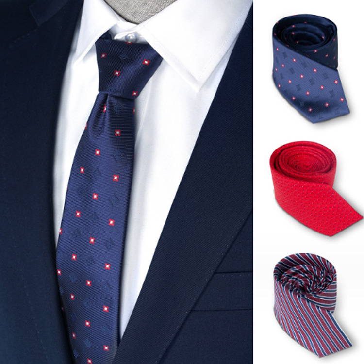 Wholesale Custom High Quality Personalized Silk  Necktie Fabric Woven Neck Ties Men's Tie