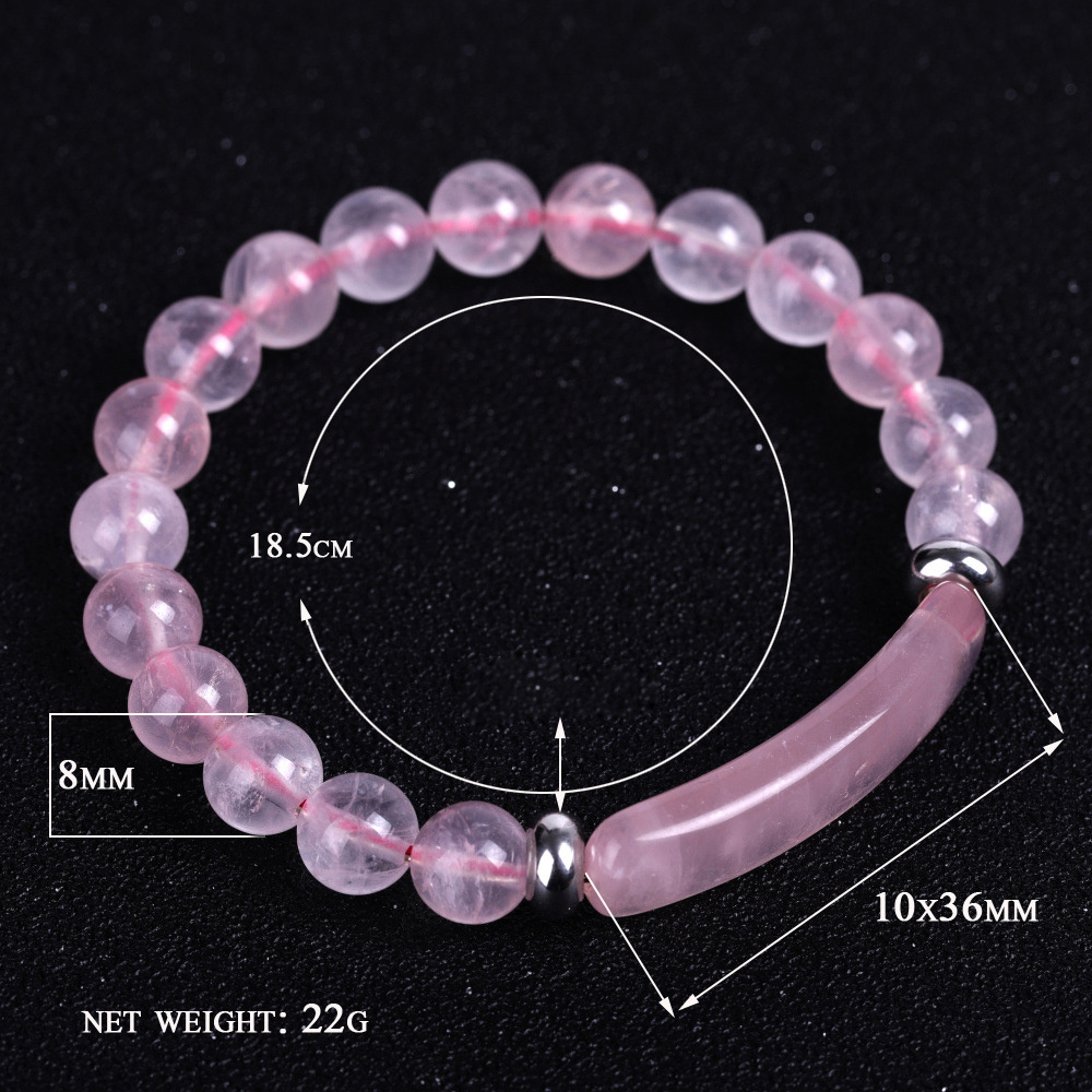 Bestone Hot Healing Crystal Adjustable Stretch Bracelet 8mm Round Yoga Crystal Natural Gemstone Bead Bracelet For Men Women