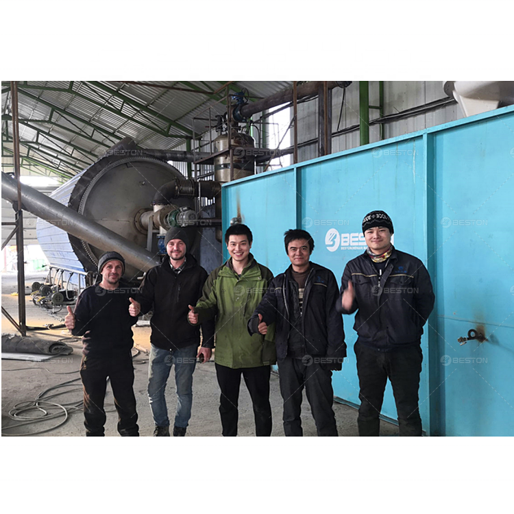 Beston Group High Profit Waste Tyres Recycling Machine Plant Continuous 30TPD Waste Tyre Pyrolysis Plant