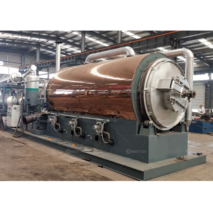 Beston Group Pyrolysis Machine 10 ton Waste Plastic Tyre Oil Sludge Pyrolysis Plant to Fuel Oil