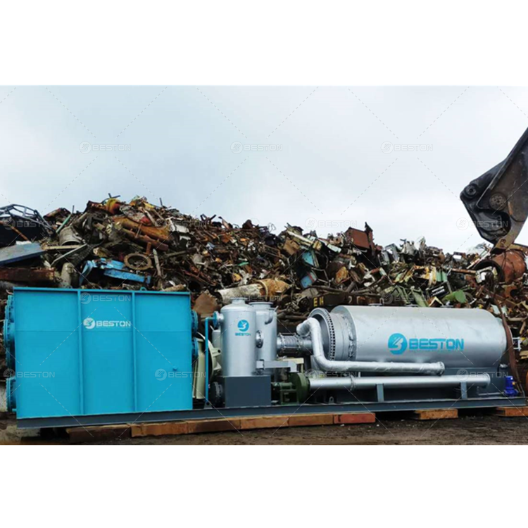 Beston Group Small Thermal Decomposition Unit 1t/d ~ 3t/d Mini Waste Plastic Tyre Pyrolysis Plant Machine to Fuel Oil