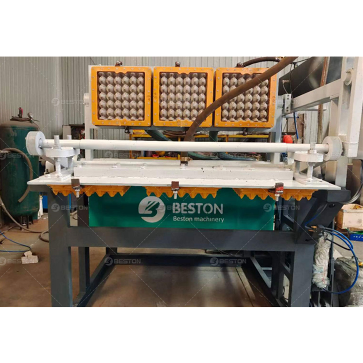 Beston Group BTF1-3 800 - 1000 pcs/h Paper Egg Tray Making Machine Shipped to Congo