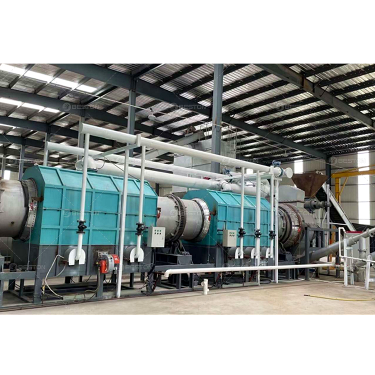 Beston Group Biomass Recycling BST-10 1t/h Continuous Coconut Shell Charcoal Making Machine to Shisha Charcoal Activated Carbon