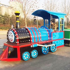 Shopping Mall Road Electric Tourist Train Thomas 16 Seat Electric Trackless Train