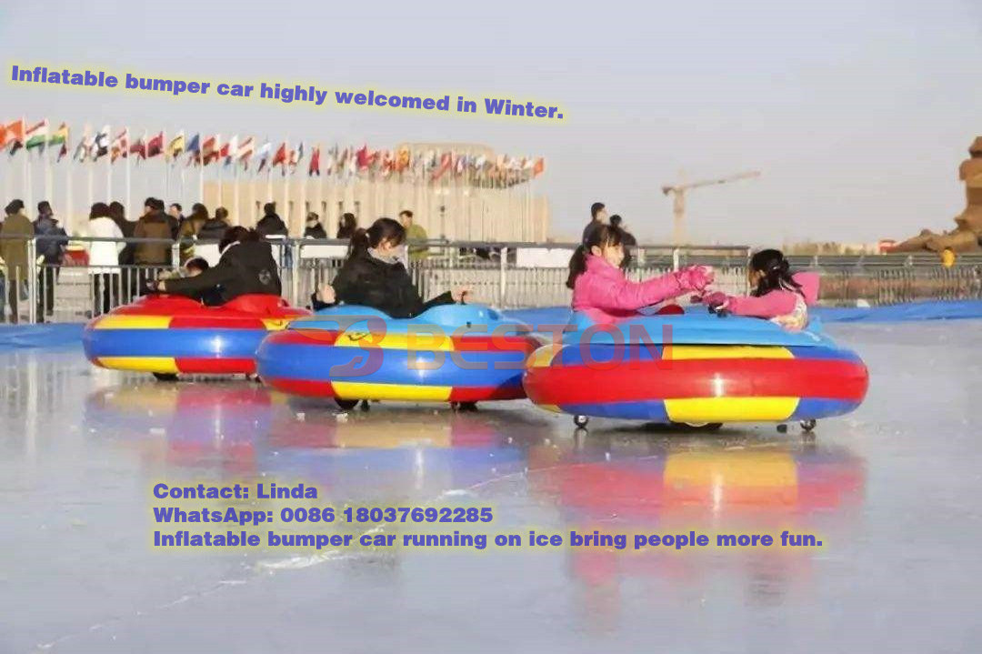 Colorful Inflatable Bumper Cars Theme Park Ice Battery Electric Bumper Car Ride On Cars