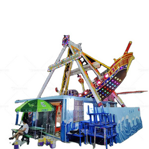 2023 New Pirate Ship Amusement Modern Industry 32 Seats Portable Pirate Ship Ride