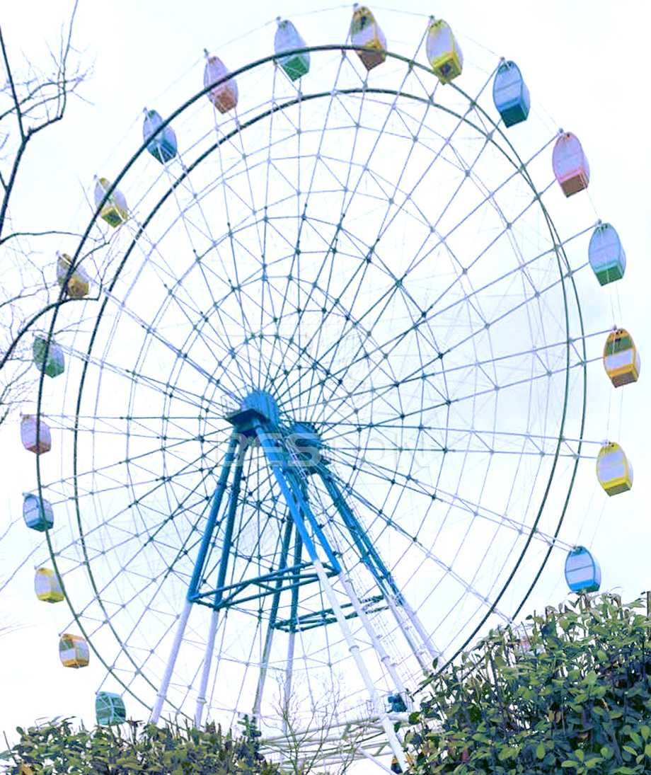 Outdoor Theme Park Ride Ferris Wheel Customized 20-180M Ferris Wheel Ride For Sale