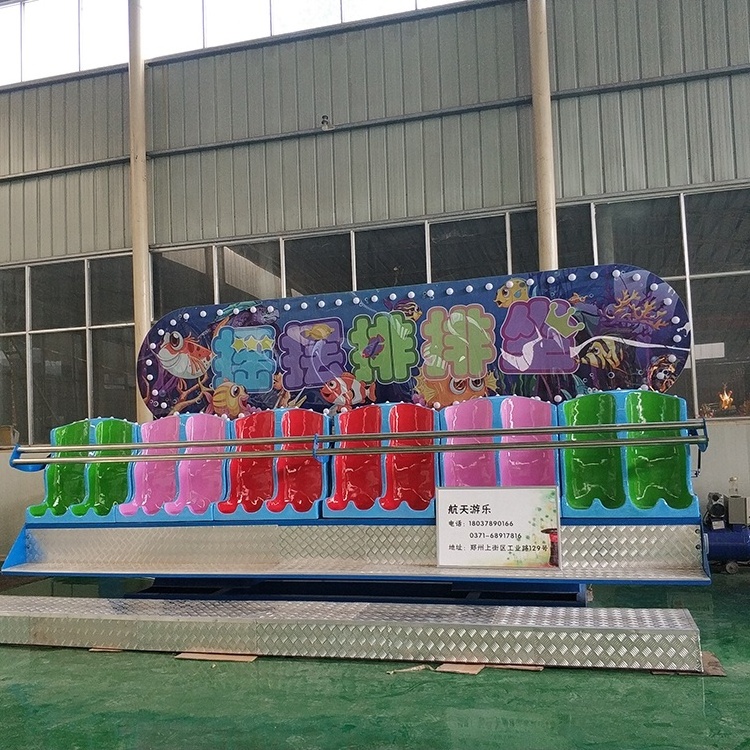 Profitable Carnival Game Trailer Mounted Amusement Ride Crazy Wave Mini Miami Rides