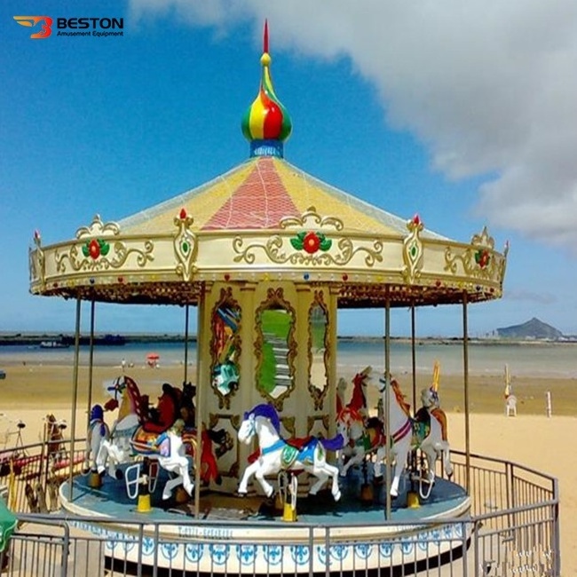 Carousel Amusement Park 16 Seats Mini Carousel Rides For Sale