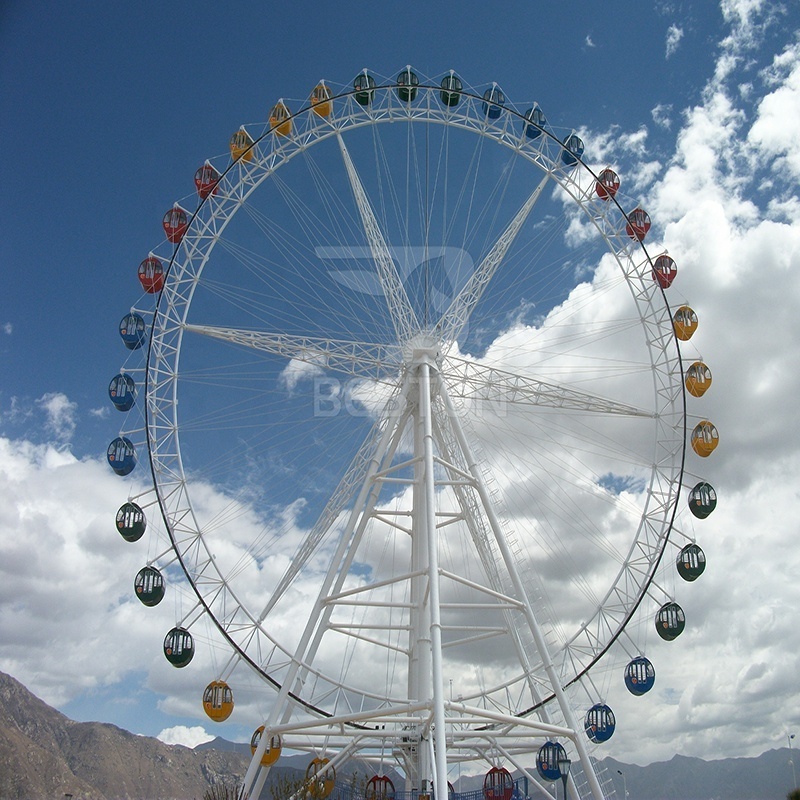 Outdoor Theme Park Ride Ferris Wheel Customized 20-180M Ferris Wheel Ride For Sale