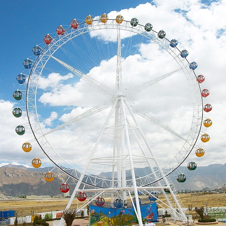 Outdoor Theme Parks Playground 42- 104M Height Big Ferris Wheel Rides Expert