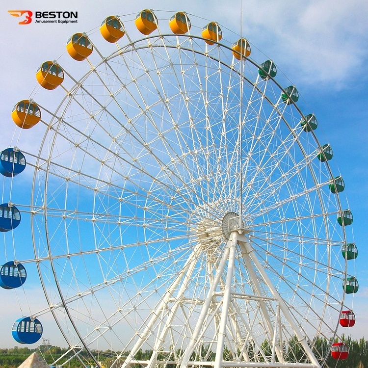 Outdoor Theme Parks Playground 42- 104M Height Big Ferris Wheel Rides Expert