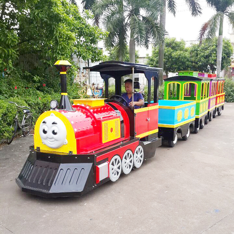 Tourist Attraction Amusement Park Children Games Thomas Train Toy Ocean Mini Trackless Train for Sale Durable Amusement Rides