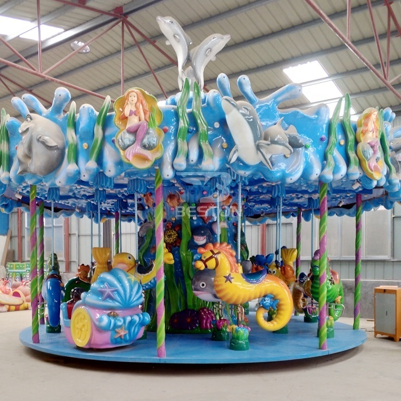 Fairground Merry Go Round Outdoor Park Carousel Rides For Sale