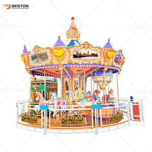 Carousel Amusement Park 16 Seats Mini Carousel Rides For Sale