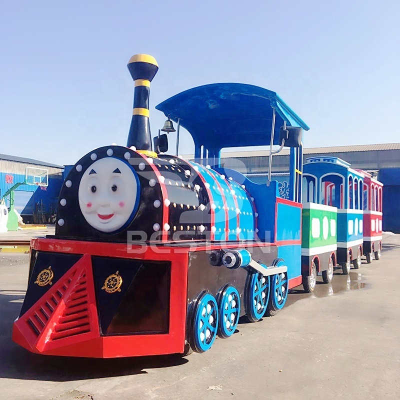 Shopping Mall Road Electric Tourist Train Thomas 16 Seat Electric Trackless Train