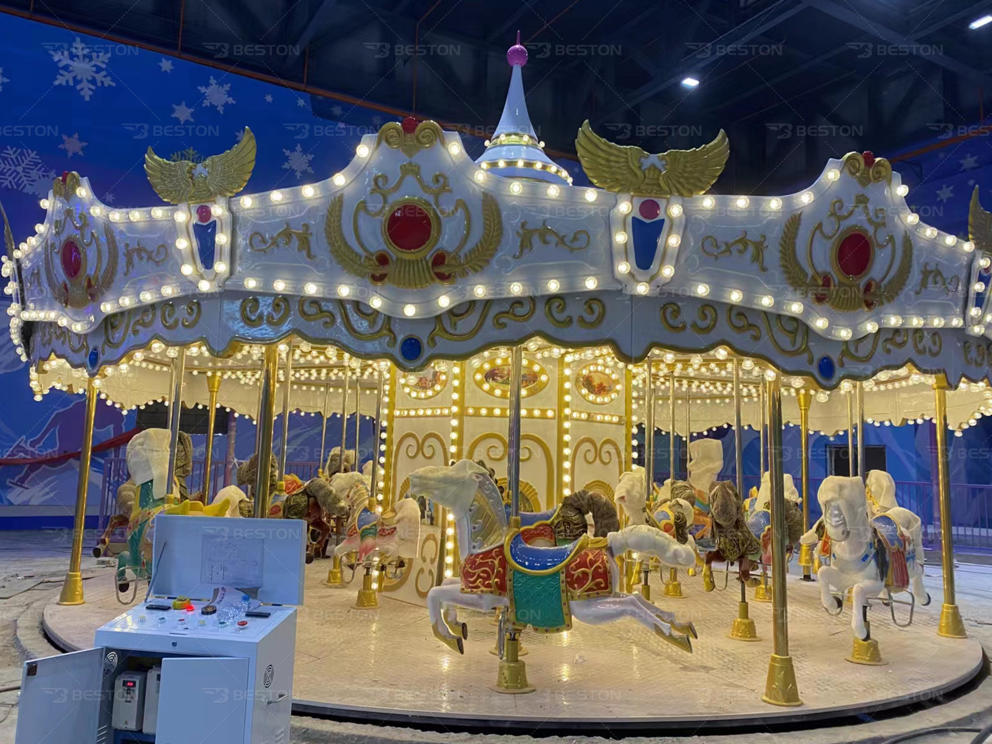 Attractive Amusement Park Rides Christmas Carousel For Sale