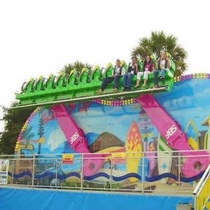 Profitable Carnival Game Trailer Mounted Amusement Ride Crazy Wave Mini Miami Rides