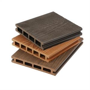 Natural Feeling 3D Embossed Crack-Resistant Outdoor WPC Wood Composite 3D Embossed  Decking