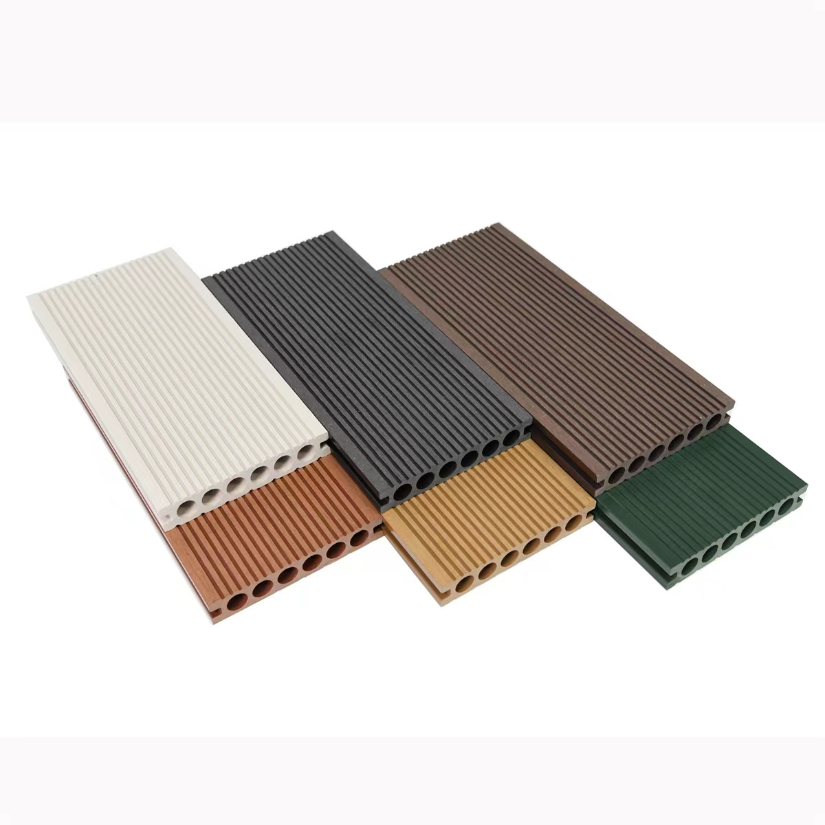 Factory Price Balcony WPC Decking Tiles White Thin Composite Deck Boards Composite Decking Perfect