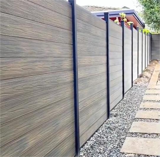 Easily Assembled Modern Outdoor Garden Fence co-Friendly Composite Fencing Panels