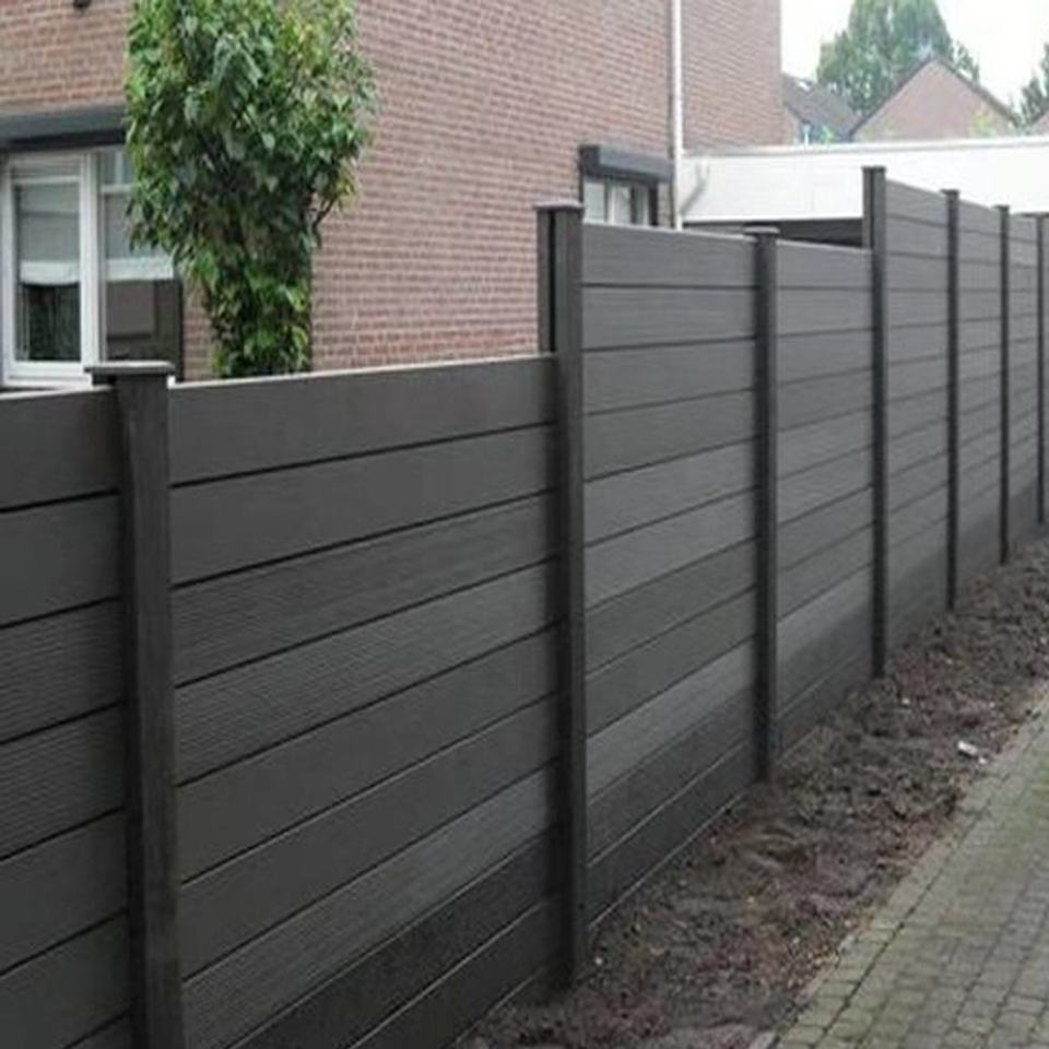 Rot Proof Factory Wholesale Price Wood Plastic Composite WPC Fence Aluminum Post