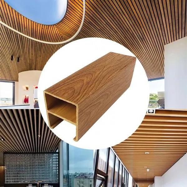 Factory Price Eco-Wood Plastic Composite Restaurant Ceiling Panels PVC Ceilings