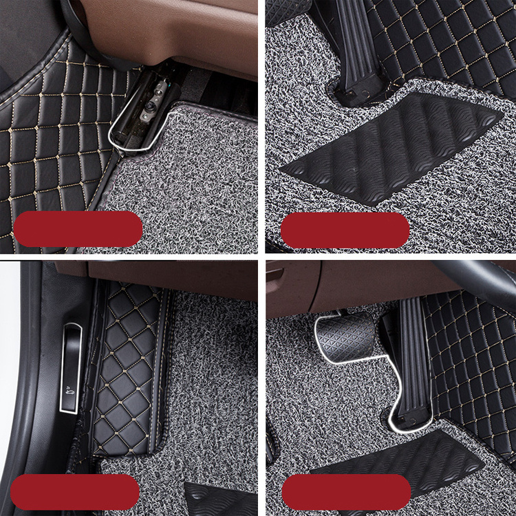 Good Quality Double layer Xpe Leather Car Floor Mats  For Hyundai Elantra 2017 Interior Car Accessories