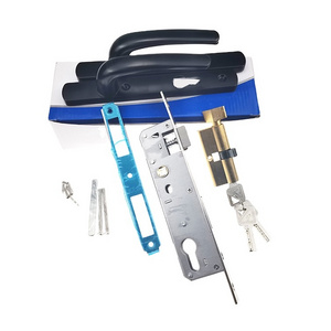 Aluminum handle single point Door lever Lock with keys lock body  Set With lock cylinder Vietnam market