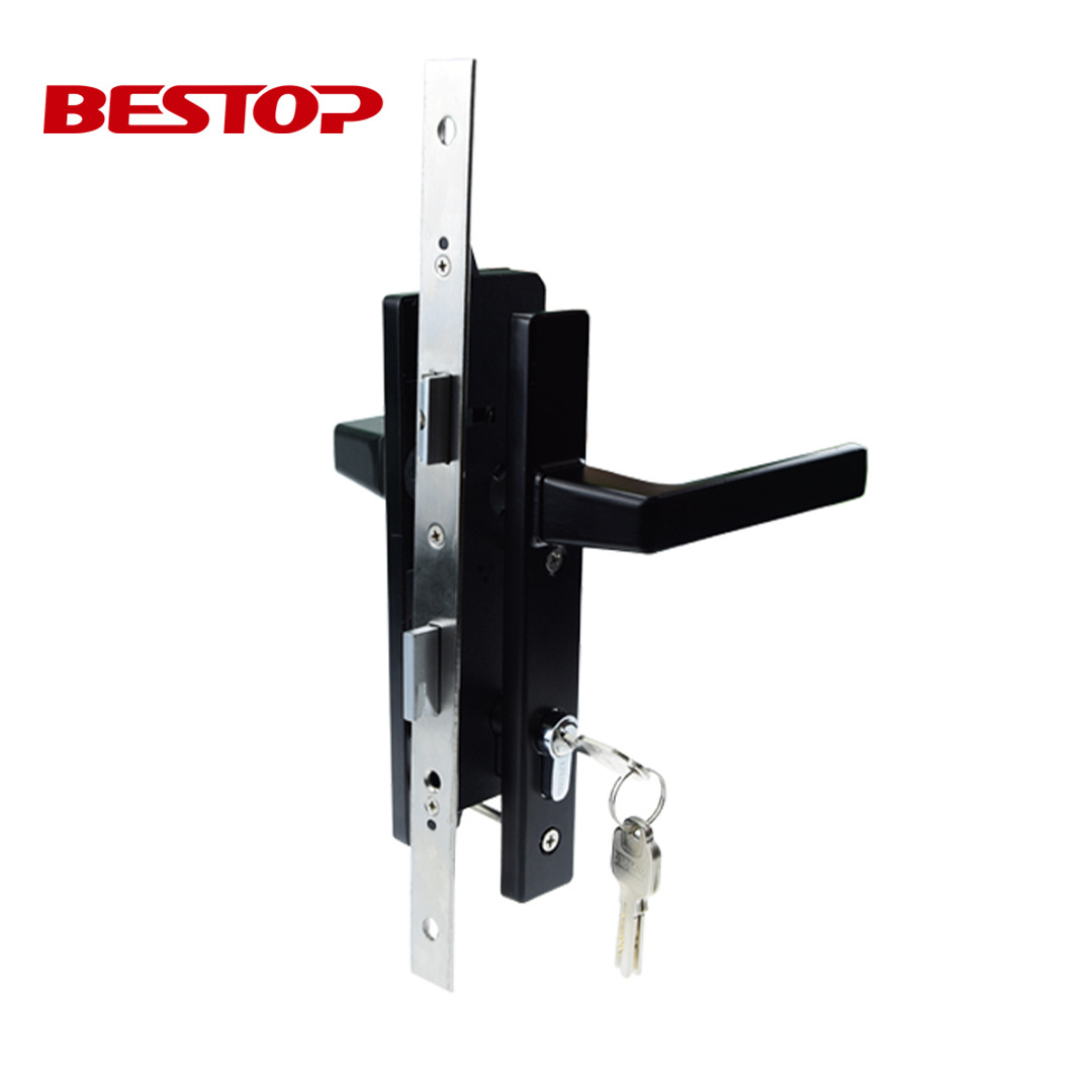 Door handle lock security door locks customized size stainless steel security mortise door locks with keys