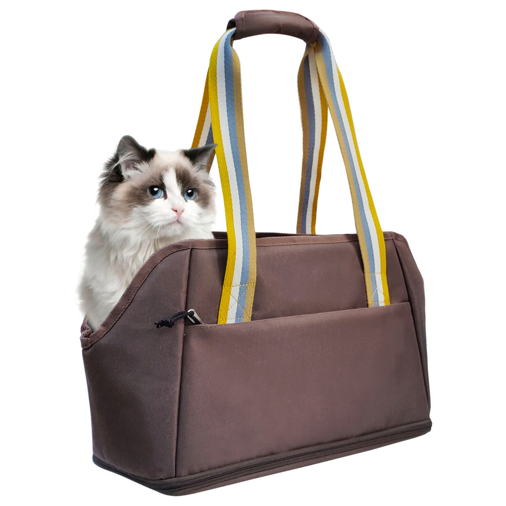 Expandable Pet Carry Tote Bag Dog Cat Soft-Sided Carriers Bag for Small Puppy Medium Kitten, Portable Dog Accessories Travel Han