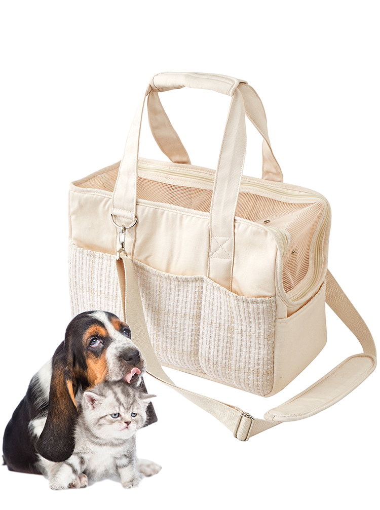 Foldable Portable Soft-Sided Pet Carrier Tote Bag Small Dog Cat Carrier Purse