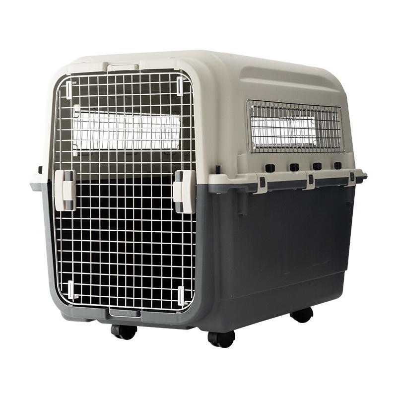 Wholesale IATA Plastic Airline Shipping Approved Dog Transport Box Pet Cages Bag Carrier And Travel Crates Kennel