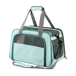 Portable Airline Approved Versatile Pet Carrier: Airline Approved, Breathable with Dual-Opening Mesh Design