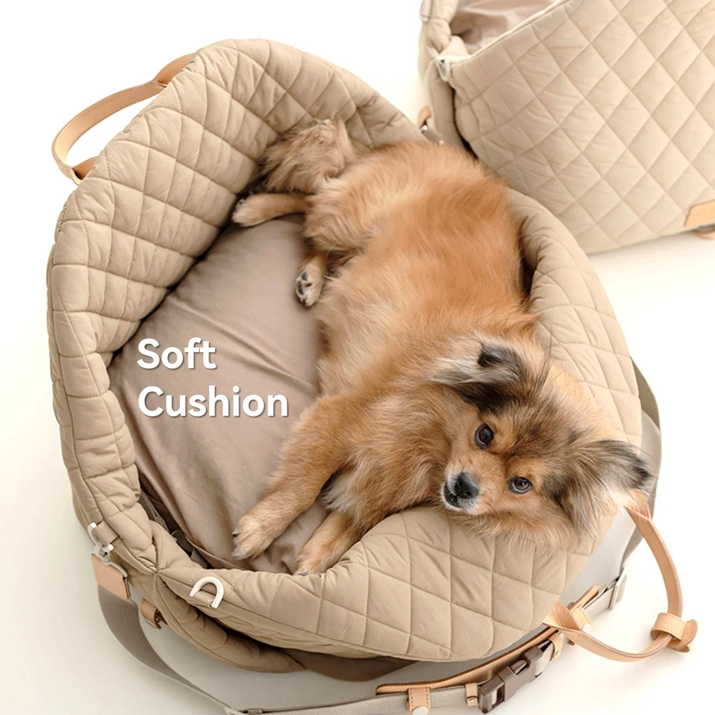 Custom Luxury Dog Carrier Purse,Waterproof Designer Pet Carrier Bag,Comfortable Dog Car Seat for Travel and Outdoor