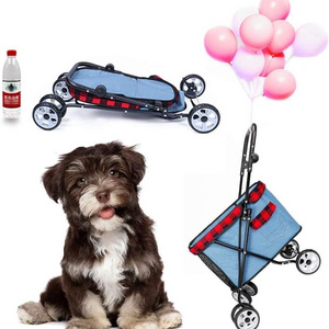 Premium Pet Stroller for small dog,Foldable Dog Cat Stroller for Small Medium Cats and Dogs,Folding Travel Pet Dog Trolley