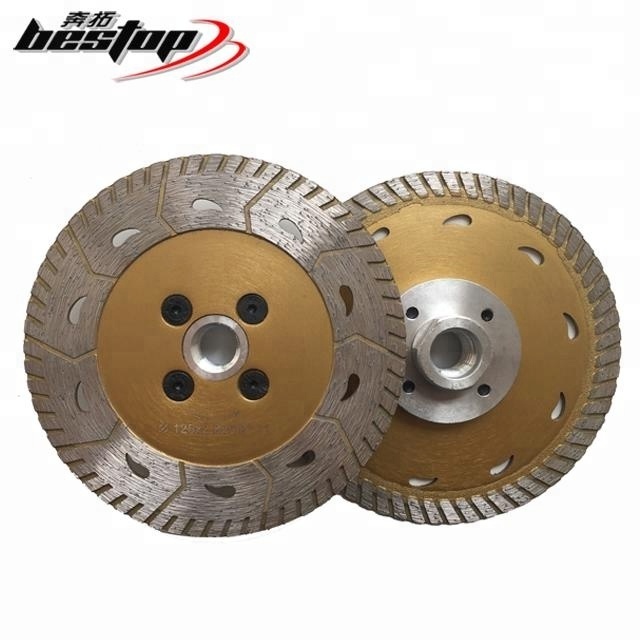 Hot Press Turbo Diamond Saw Blades with Flange