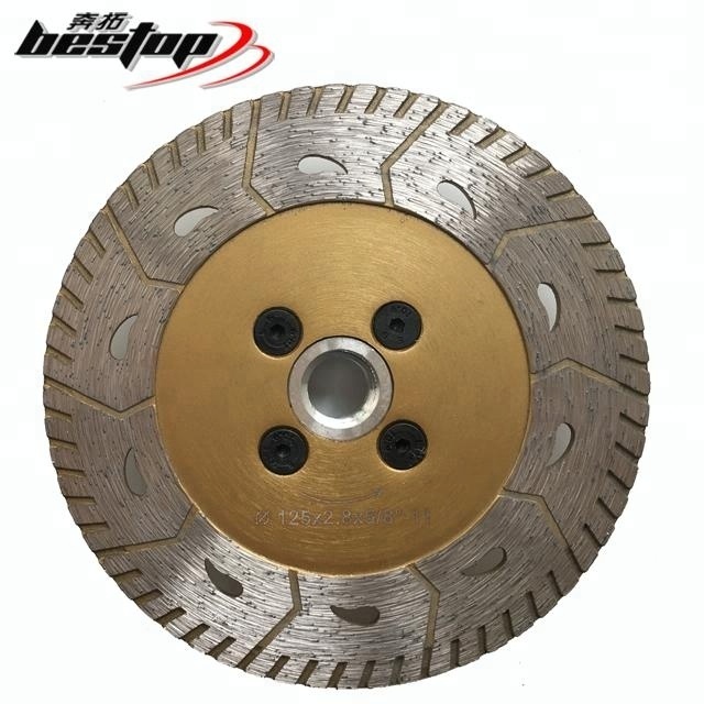 Hot Press Turbo Diamond Saw Blades with Flange