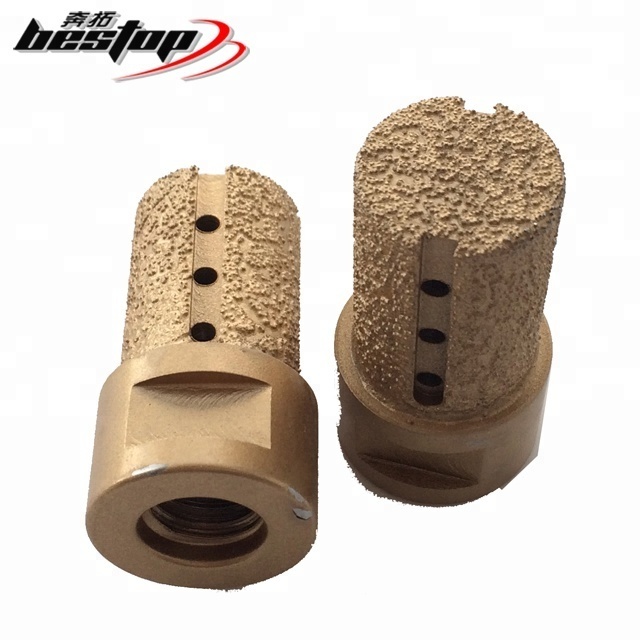 Vacuum Brazed Diamond Drilling Finger Milling Bit for Granite and Marble