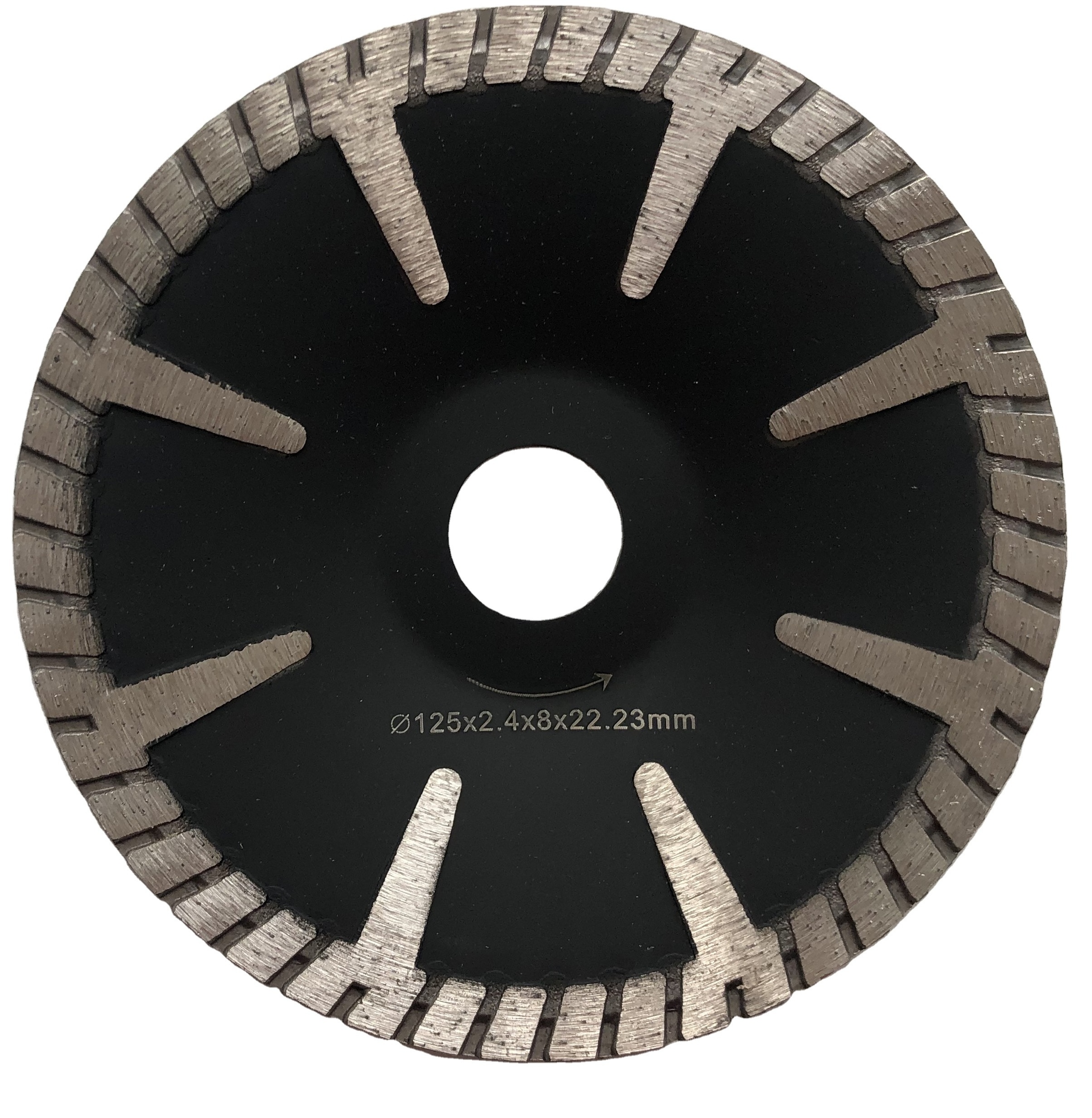 D125mm Concave Diamond Segment Cutting Blade for Granite