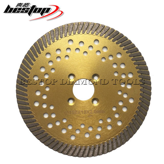 6 Inch D150mm Cutting Tools Turbo Sintered Segmented Diamond Saw Blade for Granite Marble Quartz Concrete