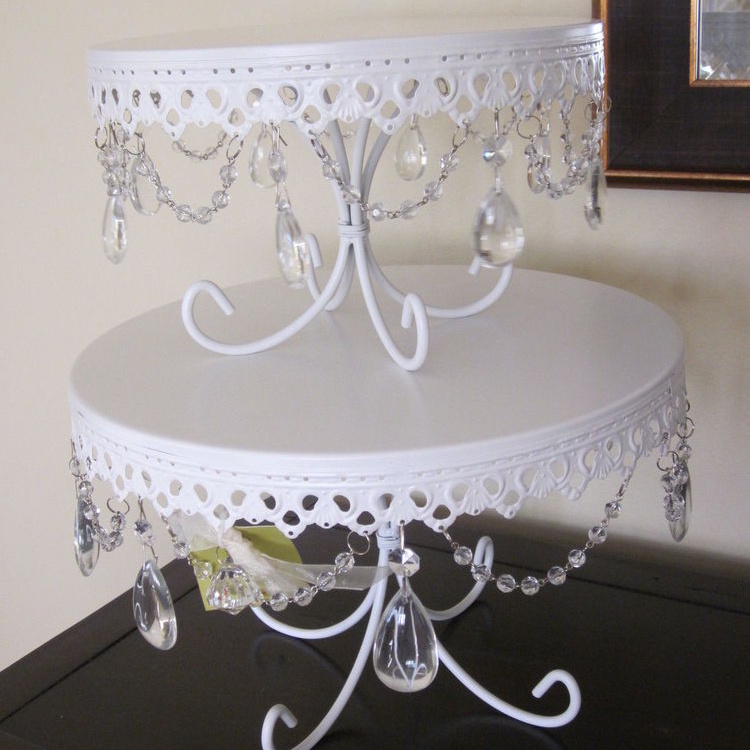 White Crystal Cake Cupcake Stand For Wedding and Party