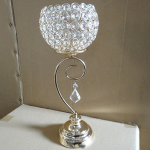 Crystal Small Ball Candle Holders For Decoration Wedding