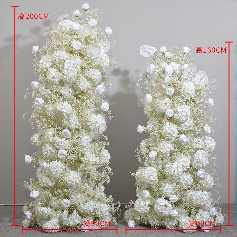 Artificial Simulation Flower Wall Panel For Wedding Party Background Floral Decor