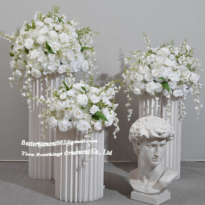 Wedding Centerpiece Artificial White Rose Large Flower Ball  Decoration Rose Butterfly Orchid Ball