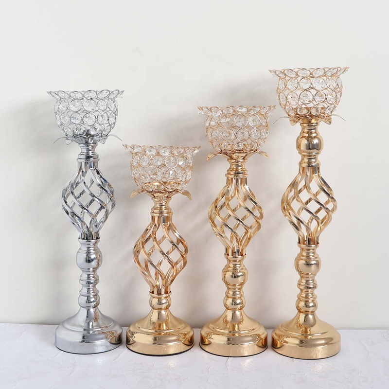 Crystal Small Ball Candle Holders For Decoration Wedding