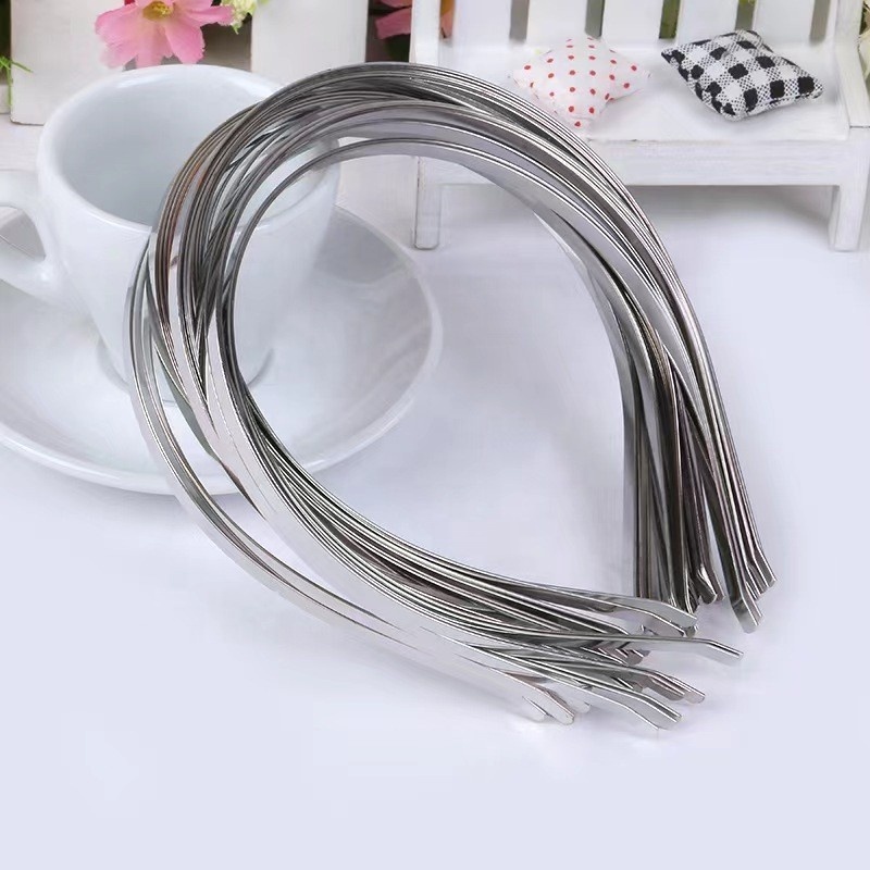 5mm Plain Tiara Base Hair Girl Silver Gold Black Alice Metal Headband For wedding